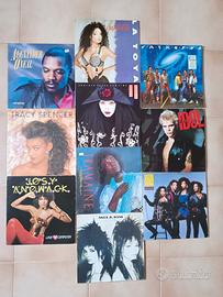 Lotto di 25 Dischi vinile musica dance anni 80 