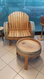 6 poltrone con tavoli di cortesia