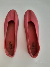 Ballerine n. 37 tessuto rosa