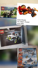 Lotto 4 set Lego + 2 istruzioni 