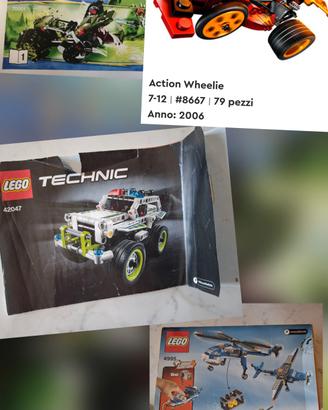 Lotto 4 set Lego + 2 istruzioni 