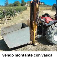 Vasca idraulica ribaltabile vendemmia