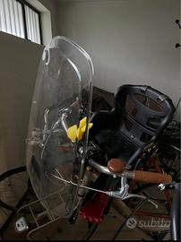 Seggiolino anteriore + parabrezza