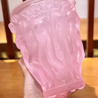 Vaso lalique rosa