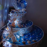Torta scenica ed addobbi per 18 compleanno