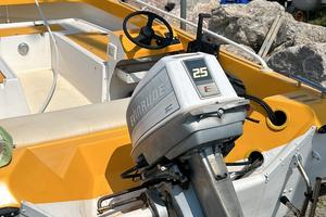 Barca trimarano con carrello MOTORE ROTTO