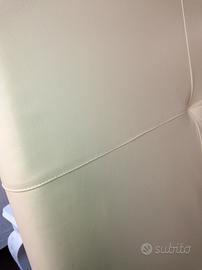 Testata letto matrimoniale in vera pelle