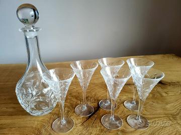 Set liquore in cristallo