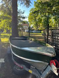 Barca canadian 430 allestita bass boat