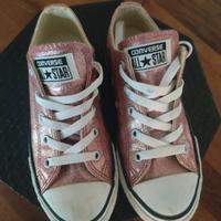 Scarpe Converse All Star Ox Oro Rosa/Bianco Junior