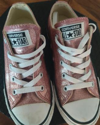 Scarpe Converse All Star Ox Oro Rosa/Bianco Junior