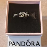 Charm Pandora in argento logo Star Wars in 3 D 