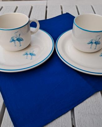 Coppia di Tazze con piatti Pagnossin