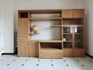 Struttura salotto - sportelli-cassettiera-vetrata