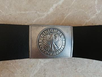 Cinturone Tedesco Bundeswehr in cuoio completo di 
