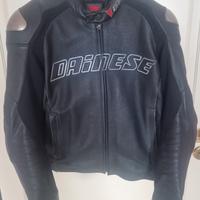 giacca pelle traforata Dainese