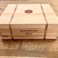 MASSETO 2022  3 BOTTIGLIE cassa in legno