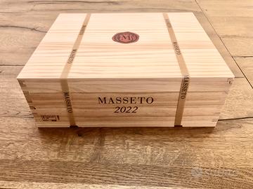 MASSETO 2022  3 BOTTIGLIE cassa in legno