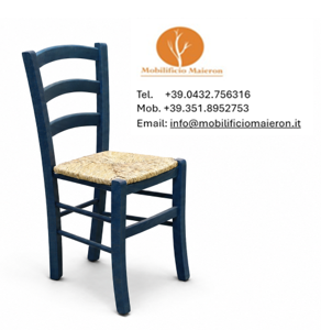 Sedia Venezia blu ristoranti pizzerie COD005