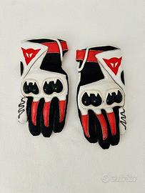 DAINESE MIG C2 guanti moto unisex TG.M biano/rosso