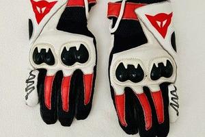 Guanti DAINESE MIG C2 moto unisex TG.M biano/rosso