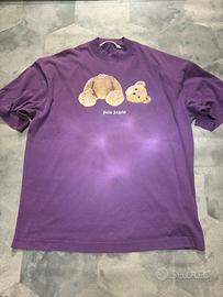 Palm Angels T-Shirt Viola Oversize Originale XS
