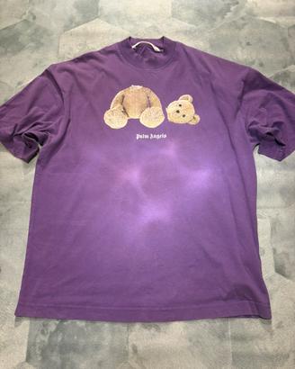 Palm Angels T-Shirt Viola Oversize Originale XS