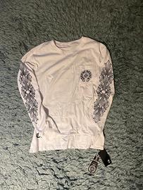 Chrome Hearts Longsleeve bianca/nera – unisex