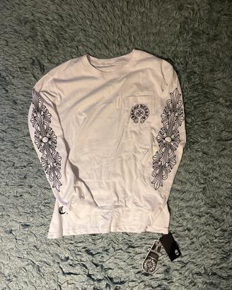 Chrome Hearts Longsleeve bianca/nera – unisex