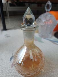 Bottiglia liquore cristallo molato