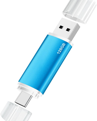 Chiavetta USB C 128 GB 2.0, Pen Drive, OTG Pennett