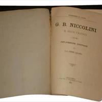 libro antico ottocentina g b niccolini e critici