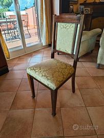 Sedia d'epoca vintage in legno