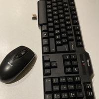 Tastiera Mouse bluetooth Trust senzafili portatile
