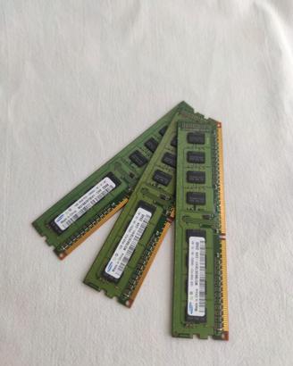 RAM Samsung DDR3 3GB (3x1GB) PC3-10600U 1333MHz