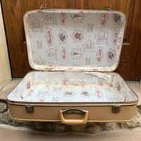 Vecchia valigia vintage da viaggio valigetta baule