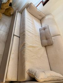 DIVANO LETTO MATRIMONIALE BEIGE 200*90 SFODERABILE