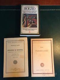 Lotto 3 libri Platone Boezio e Immanuel Kant