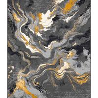 Tappeto design moderno 4001 grigio giallo 140x200