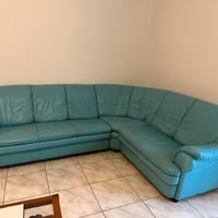 Divano angolare Château d’Ax in vera pelle