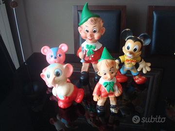 Pupazzi in gomma anni60 Walt Disney Ledraplastic