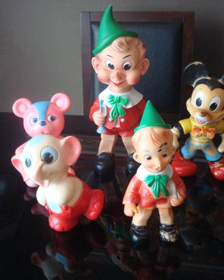 Pupazzi in gomma anni60 Walt Disney Ledraplastic