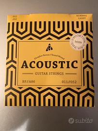 5 corde nuove chitarra acustica, no RE