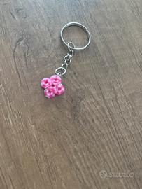 Portachiavi rosa hama beads