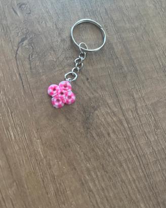 Portachiavi rosa hama beads