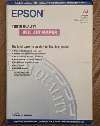 epson a3 photo quality ink jet paper 