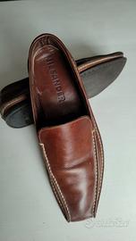 Mocassini Jil Sander in pelle marrone n. 9 (43 )