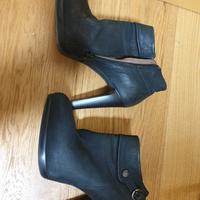 tronchetto Nero Giardini vera pelle n 38