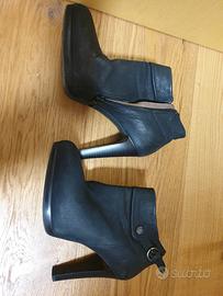 tronchetto Nero Giardini vera pelle n 38