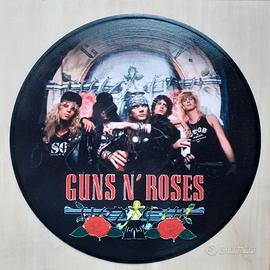 Vinile 33 giri da parete omaggio ai Guns N' Roses 